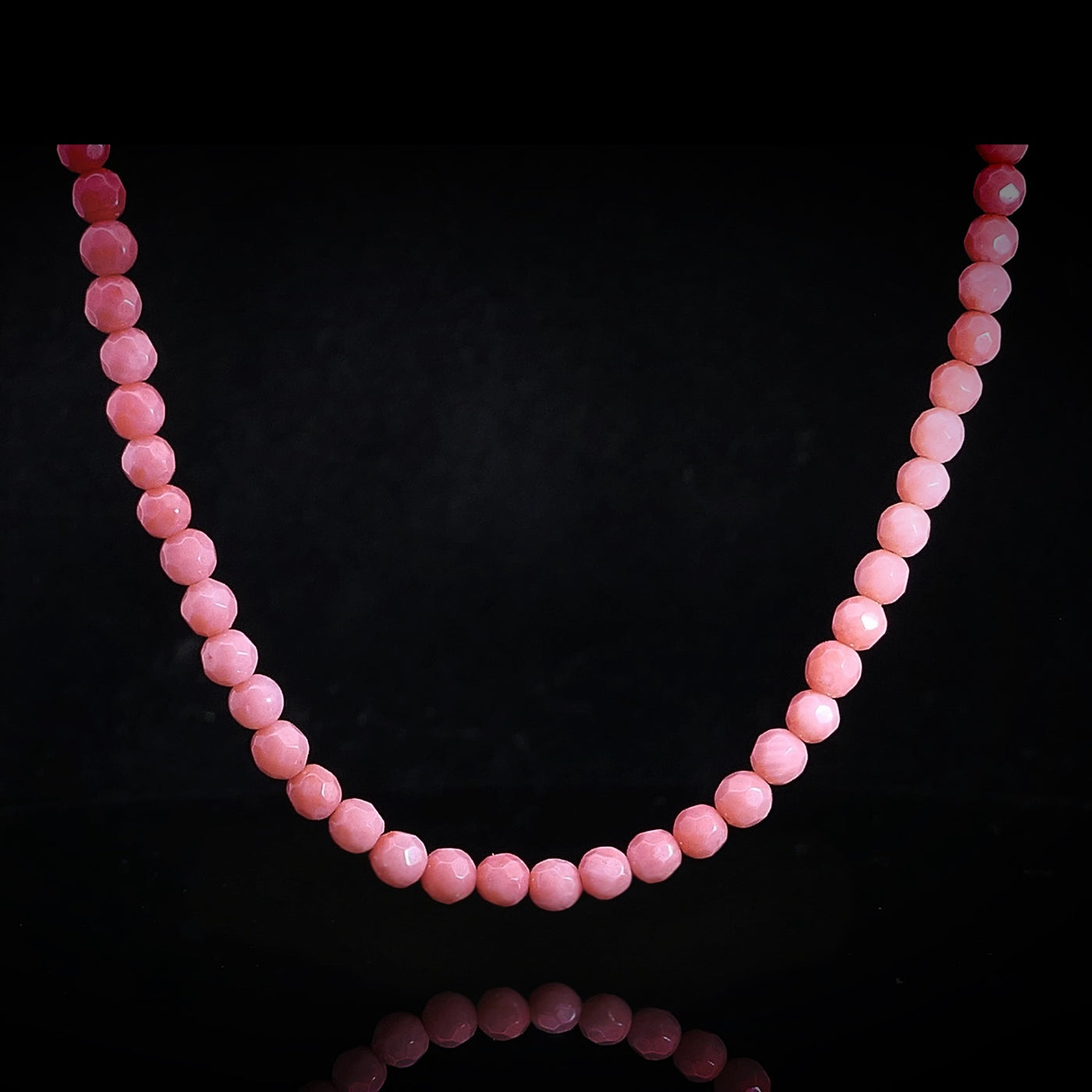 CORAL Edelsteinkette – rosa orange – OCEAN