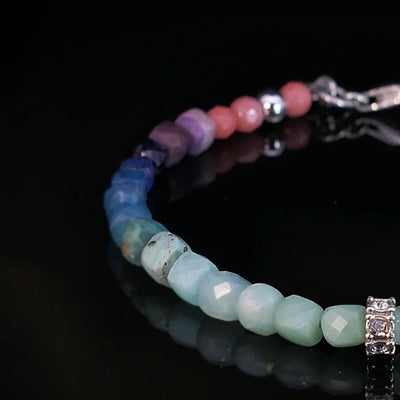SUNRISE Edelsteinarmband - koralle bis türkis - OCEAN