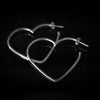 VALENTINA Earrings - Heart hoops