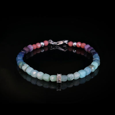 SUNRISE Edelsteinarmband - koralle bis türkis - OCEAN