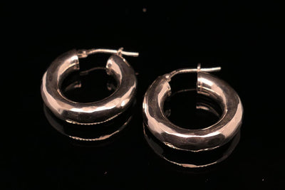 Dicke Creolen Ohrringe Gold Silber Ohrring | Bold | Hoops | CAPULET Schmuck Werkstatt München 