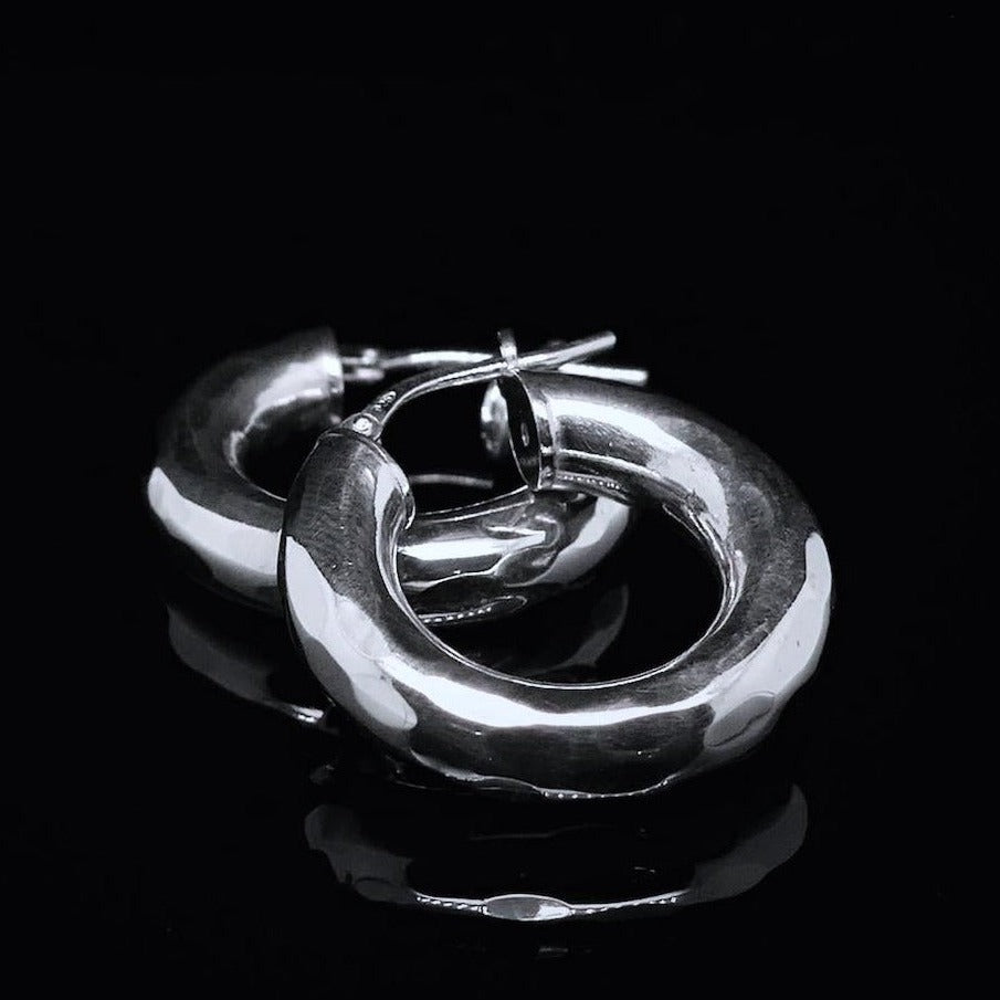 Dicke Creolen Ohrringe Gold Silber Ohrring | Bold | Hoops CAPULET Schmuck Werkstatt München