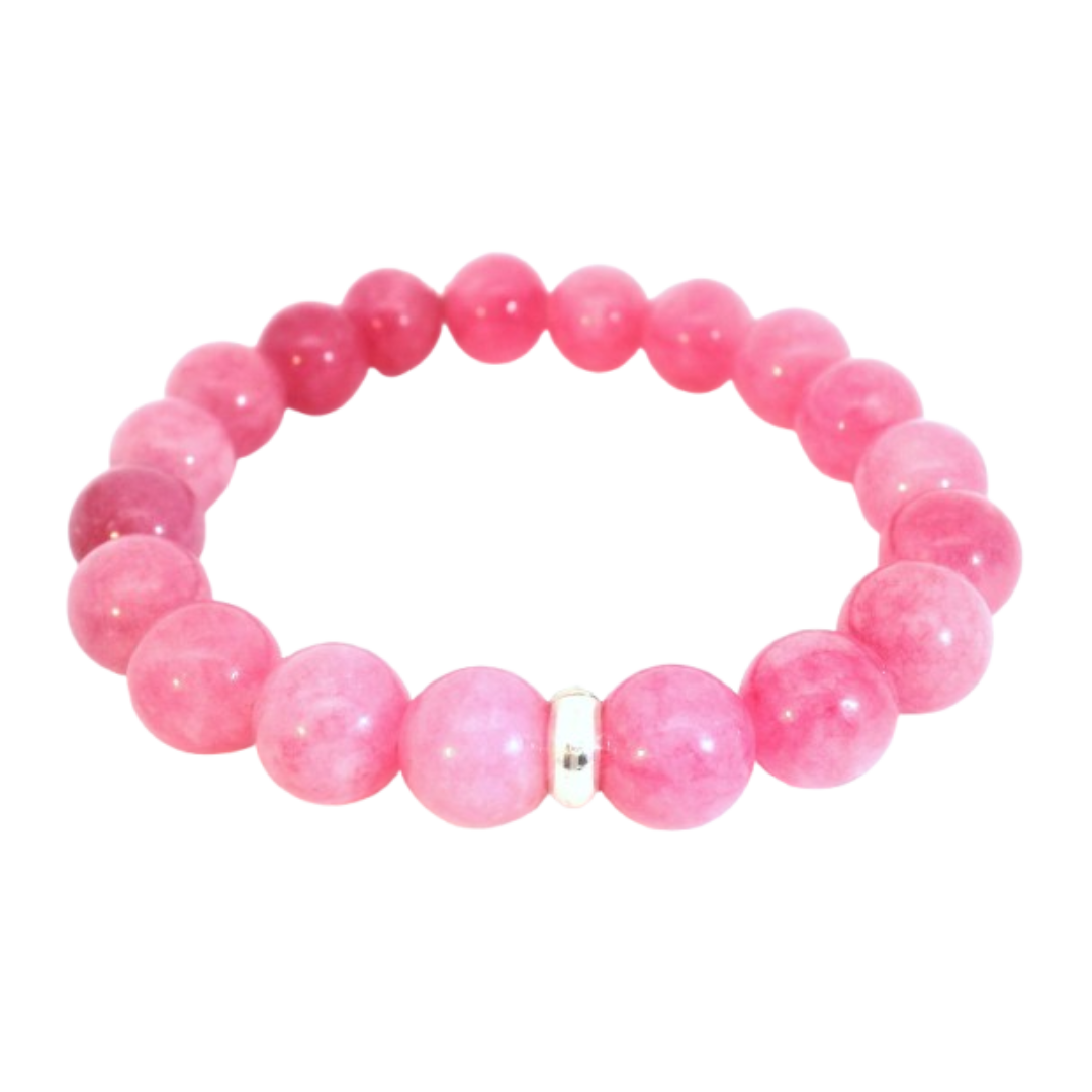 AURELIA -  rosa Edelstein Armband (Geschenk)