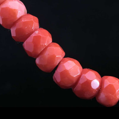 CORAL BIG Edelsteinkette – rot orange – OCEAN