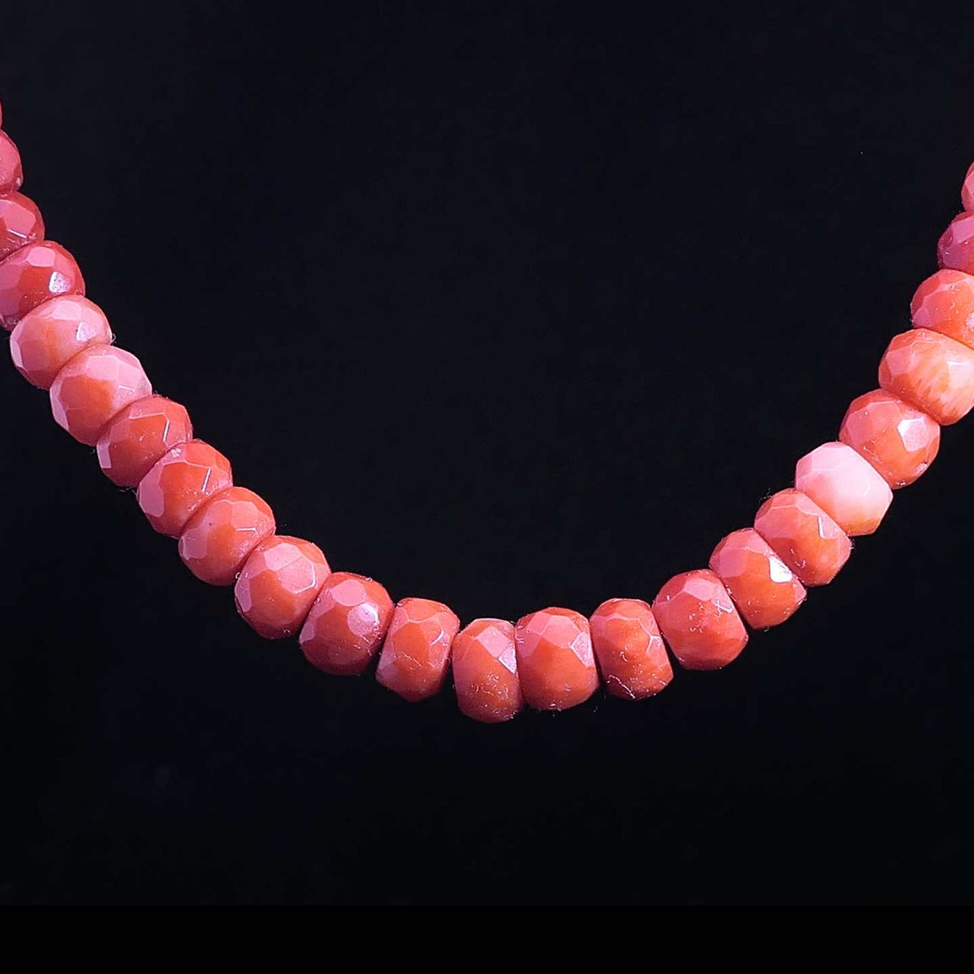 CORAL BIG Edelsteinkette – rot orange – OCEAN