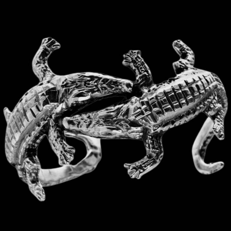 Krokodil Armreif | Croco | Silber Armband | CAPULET Schmuck Werkstatt München