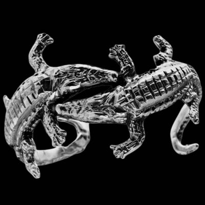 Krokodil Armreif | Croco | Silber Armband | CAPULET Schmuck Werkstatt München