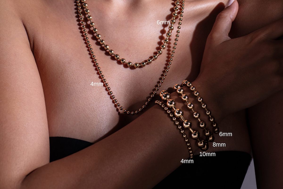 | CAPULET & | Goldkette Halskette Silberkette | Kugelkette – Jewelry CAPULET