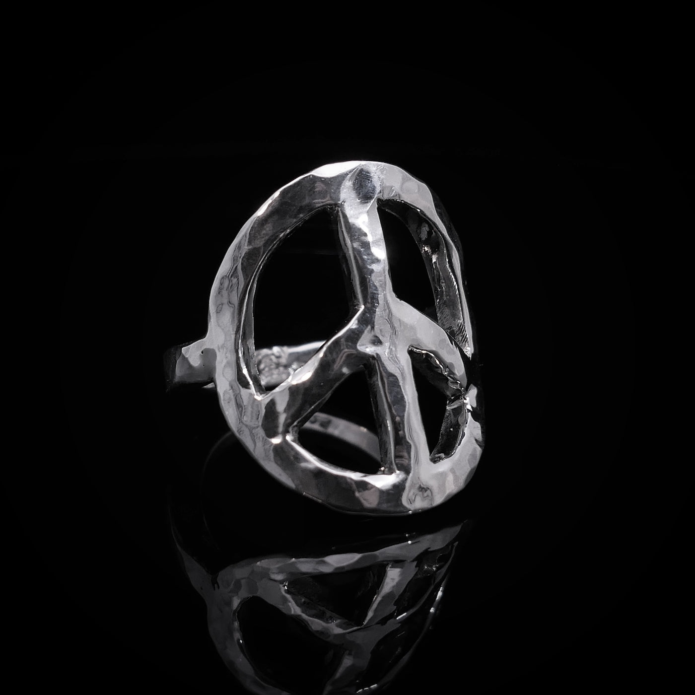 PEACE Ring - Silberring & Goldring