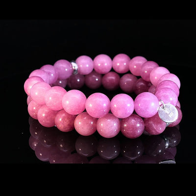 AURELIA - Rosa Edelstein Armband