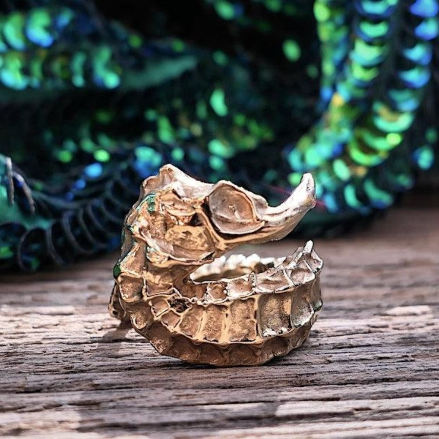 Seepferdchen Ring Seahorse | Ring Silber | Ring gehämmert | massiver Silber Ring | CAPULET Schmuck Werkstatt München