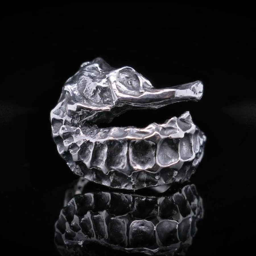 Krokodil Ring | Silberring | Goldring | CROCO big Masterpiece  | CAPULET Schmuck Werkstatt München