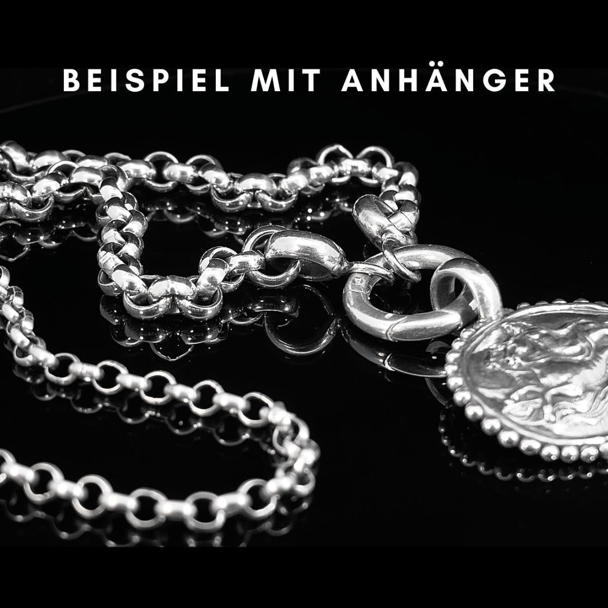 Silberkette mit rundem Karabiner | Goldkette | Laola | CAPULET Schmuck Werkstatt München 