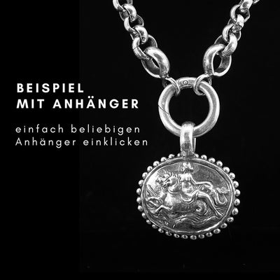 Silberkette mit rundem Karabiner | Goldkette  | CAPULET Schmuck Werkstatt München 