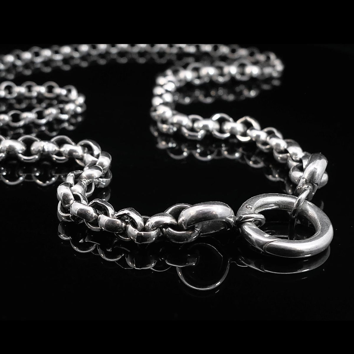 Silberkette mit rundem Karabiner | Goldkette | Laola | CAPULET Schmuck Werkstatt München 