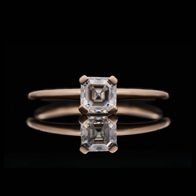 LOVEMENT Asscher –  0,5 Karat Verlobungsring mit Stein SPECTRA™