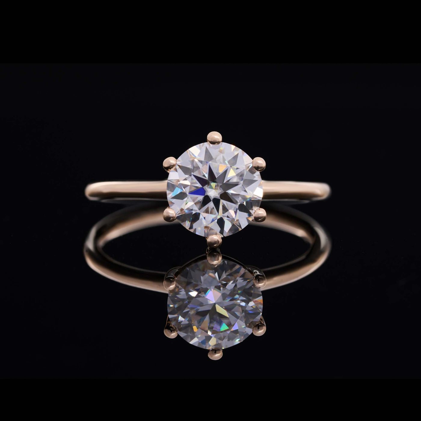 LOVEMENT Rund –  1,5 Karat Verlobungsring mit Stein SPECTRA™