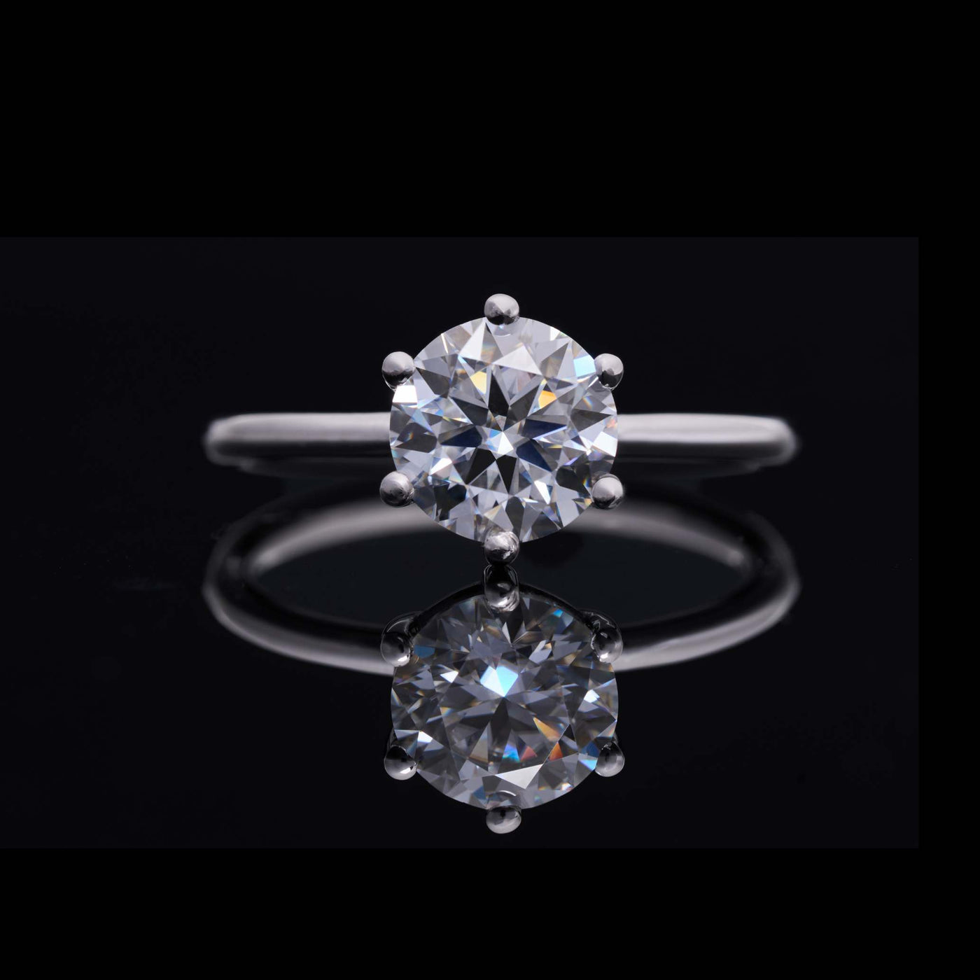 LOVEMENT Rund –  1,5 Karat Verlobungsring mit Stein SPECTRA™