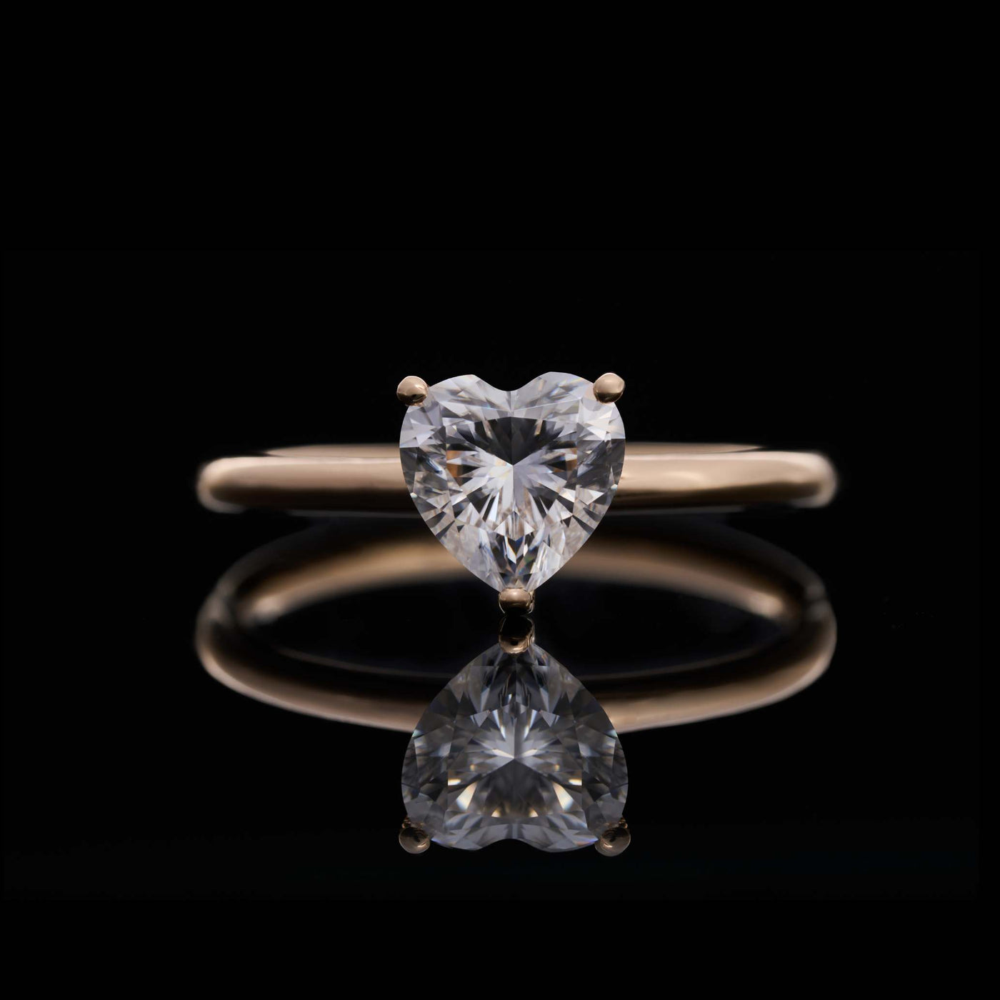 LOVEMENT Herz  –  1 Karat Verlobungsring mit Stein SPECTRA™