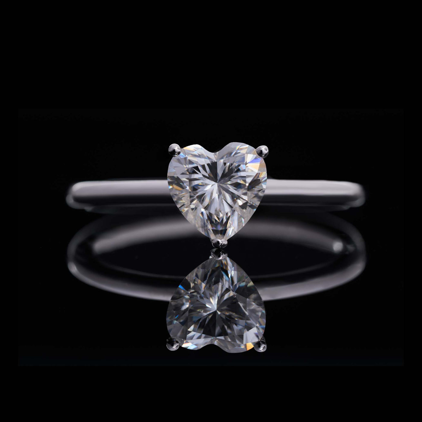 LOVEMENT Herz  –  1 Karat Verlobungsring mit Stein SPECTRA™