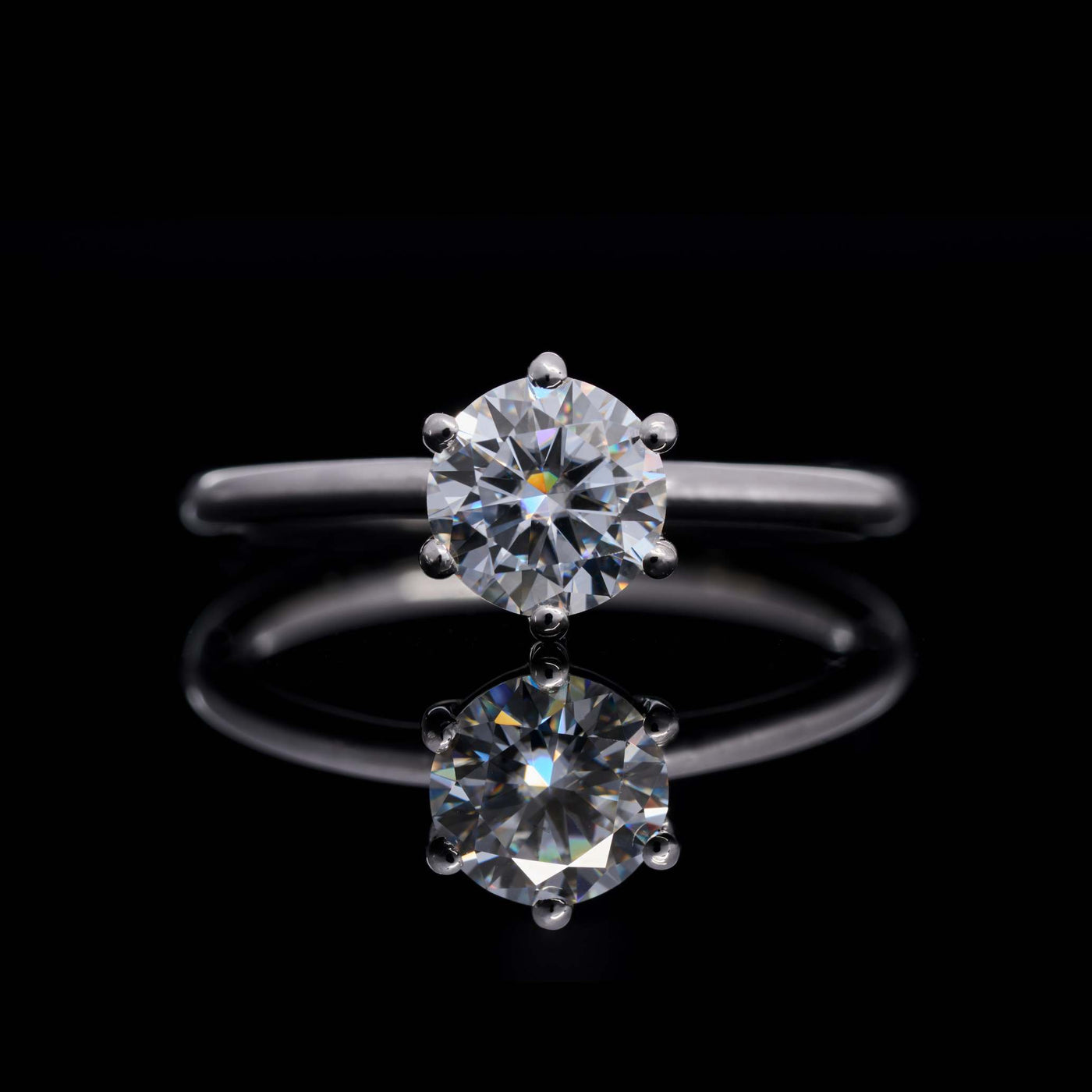 LOVEMENT Rund –  1 Karat Verlobungsring mit Stein SPECTRA™