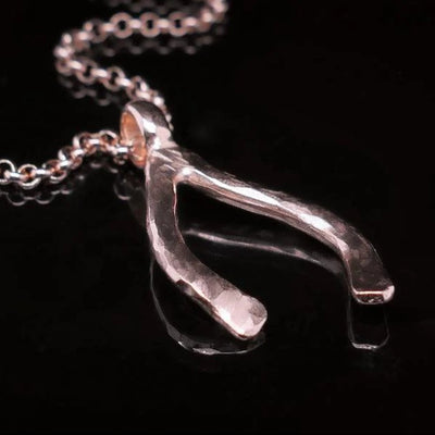 Kette mit Wünschelrute Wishbone | Glücksbringer | Herren Kette | Silberkette | CAPULET Schmuck Werkstatt München