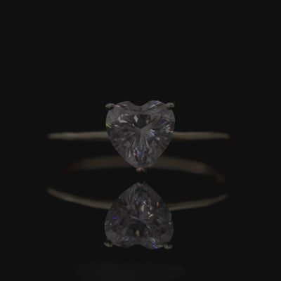 LOVEMENT Herz  –  1 Karat Verlobungsring mit Stein SPECTRA™