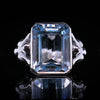 LION LOVERS Aqua -  Ring mit Stein