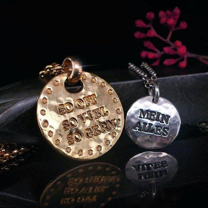 Kette mit Gravur | CAPULET Gold Münzkette Silber | & – | CAPULET Jewelry