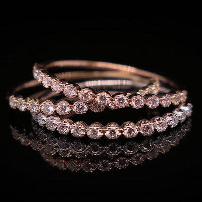 Diamantring | zierlicher Goldring | Memoire Ring | Verlobungsring | Weissgold | The row | CAPULET Schmuck Werkstatt München