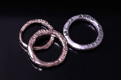 Eheringe gehämmert Core | Ringe mit Gravur | Ring Silber | CAPULET Schmuck Werkstatt München