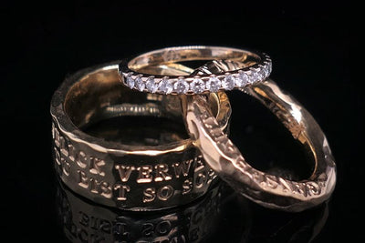 Goldring |  Memoire Ring  | Verlobungsring | Diamantring | Ehering  | CAPULET Schmuck Werkstatt München