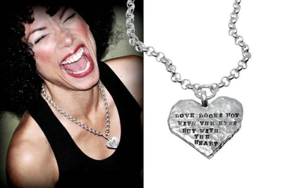Herzkette mit Gravur | Heartcore Silberkette | Goldkette | Capulet 