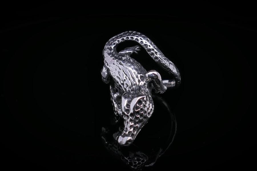 Krokodil Ring Baby Croco | Ring Silber | Massiver Ring | CAPULET Schmuck Werkstatt München