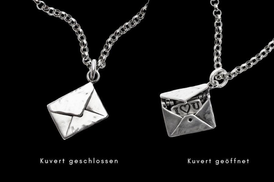 Letter Kette mit Gravur | Brief Kette | Silberkette | Halskette | CAPULET Schmuck Werkstatt München.