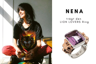 Nena Schmuck | Ring mit Stein | Lion Lover | Ring mit lila Amethyst | CAPULET Schmuck Werkstatt München