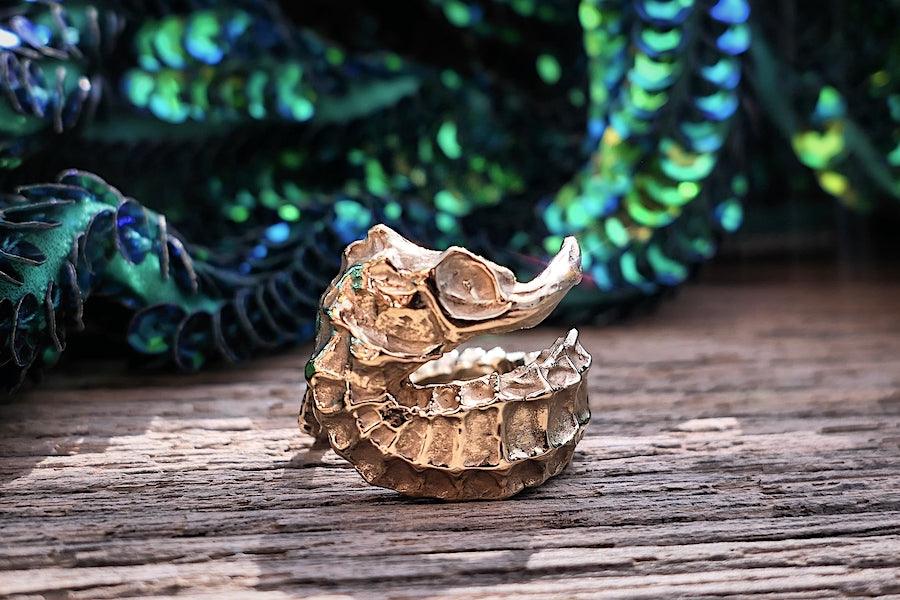 Seepferdchen Ring Seahorse | Ring Silber | Ring gehämmert | massiver Silber Ring | CAPULET Schmuck Werkstatt München