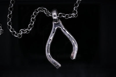 Wünschelrute Kette | Wishbone Silberkette Goldkette | Masterpiece | CAPULET Schmuck Werkstatt München