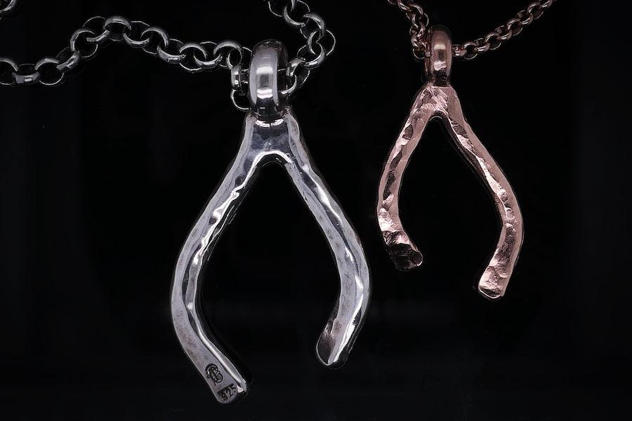 Kette mit Wünschelrute Wishbone | Glücksbringer | Herren Kette | Silberkette | CAPULET Schmuck Werkstatt München