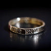 QUOTE Ring Superskinny - Goldring mit Gravur