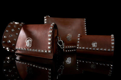 Handtasche mit Nieten Romeo | Handtasche aus Leder | Tasche Damen | CAPULET Schmuck Werkstatt München