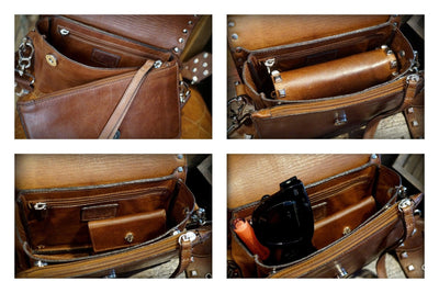 Handtasche mit Nieten Romeo | Handtasche aus Leder | Tasche Damen | CAPULET Schmuck Werkstatt München
