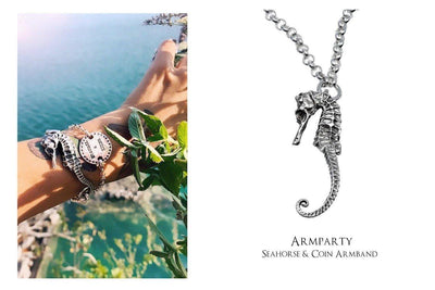 Seepferdchen Armband Seahorse | Anhänger Silber | Silber Armband | massives Armband | Erbskette | CAPULET Schmuck Werkstatt München