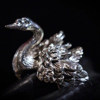 Schwan Ring Swan | Silber Ring | Statementring | Tier Ring | CAPULET Schmuck Werkstatt München